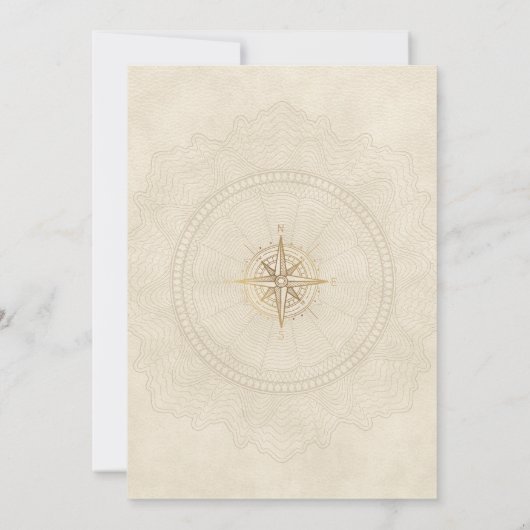 Traveling Adventure Bridal Shower Invitation Einladung (Rückseite)