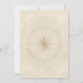 Traveling Adventure Bridal Shower Invitation Einladung (Rückseite)