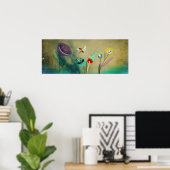 Traveling Bee Print Poster (Heimbüro)