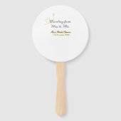 Traveling from Miss to Mrs bridal shower add name Fächer (Rückseite)