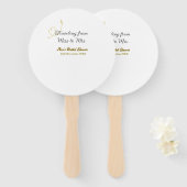 Traveling from Miss to Mrs bridal shower add name Fächer (Vorne und Hinten)