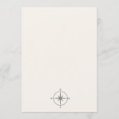 Traveling From Miss to Mrs Bridal Shower Einladung (Rückseite)