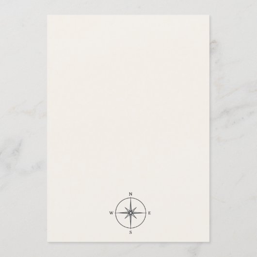 Traveling From Miss to Mrs Bridal Shower Einladung (Rückseite)