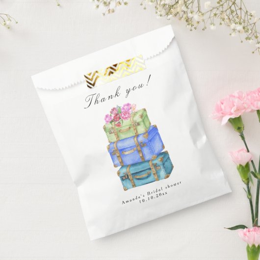 Traveling from Miss to Mrs Bridal Shower Geschenktütchen (Versiegelt)