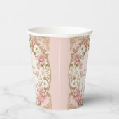 Traveling from Miss to Mrs Bridal Shower Paris  Pappbecher (Rechts)