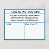 Traveling Sticker Postcard Postkarte (Vorderseite)