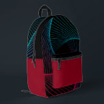 "Traveling through the Grid" Retro Backpack Bedruckter Rucksack<br><div class="desc">- 90's Inspired Multi-Color Geometric Pattern Design (multi-layered) "Traveling through the Grid" Retro Backpack.</div>