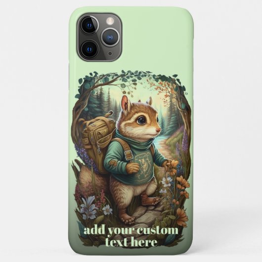 Traveller Chipmunk Wildblume - kundenspezifischer  Case-Mate iPhone Hülle (Rückseite)