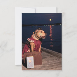 Traveller Sailor Dog-Notizbuch Dankeskarte