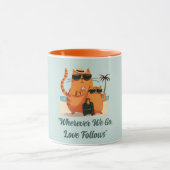 Travelling Cat Love Moment Tasse (Zentrum)
