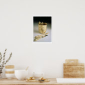 Travelling set of a knife, fork, spoon and beaker, poster (Küche)