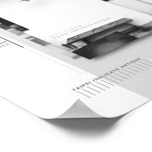 travelog_2 mattes Plakat (Ecke)