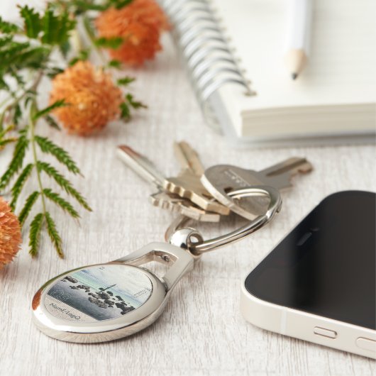 travelog_3 Metall Schlüsselanhänger (Seite)