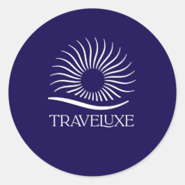 Traveluxe Logo-Rundaufkleber Runder Aufkleber
