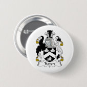 Travers Familienwappen Button (Vorne & Hinten)