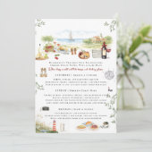 Traverse City Bachelorette Weekend Itinerary  Einladung (Stehend Vorderseite)