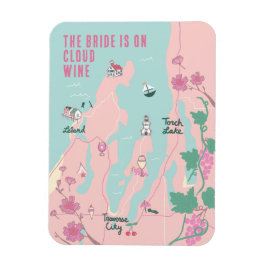 Traverse City Cloud Wine Bacheloretto Magnet
