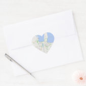 Traverse City Heart Map Stickers (Umschlag)