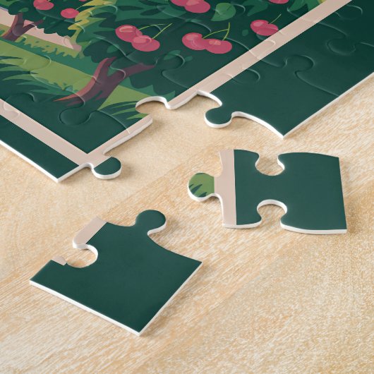 Traverse City Lake Michigan Illustration Puzzle (Seite)