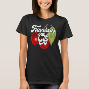 Traverse City Michigan Cherry Festival Moon and St T-Shirt