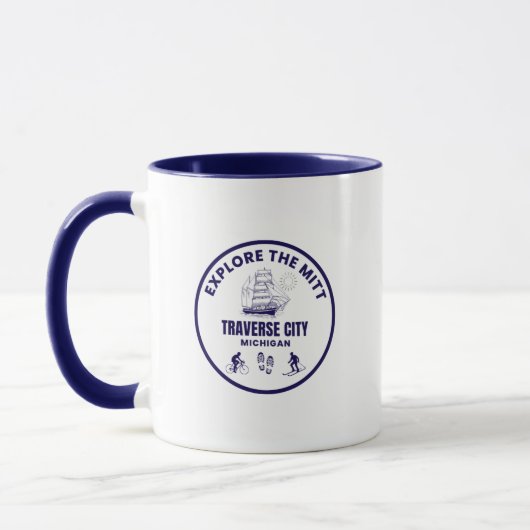 Traverse City Michigan Coffee Tasse (Links)
