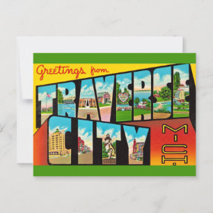 Traverse City Michigan Greeting Postkarte