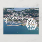 Traverse City Michigan Hello Gorgeous Postkarte (Vorderseite)
