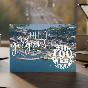 Traverse City Michigan Hello Gorgeous Postkarte