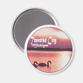 Traverse City, Michigan Magnet (Vorderseite/Rückseite)