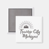 TRAVERSE CITY MICHIGAN MAGNET (Vorderseite/Rückseite)