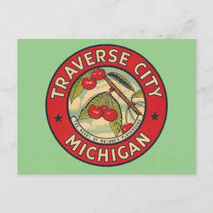 Traverse City, Michigan - Postkarte