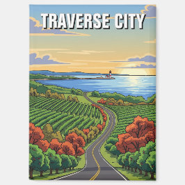 Traverse City Michigan Reise Magnet
