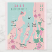 Traverse City Michigan Weinroute Mendrisiotto Weinetikett (Einzelnes Label)