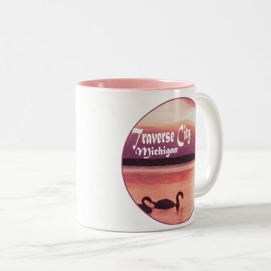 Traverse City, Michigan Zweifarbige Tasse (VorderseiteRechts)