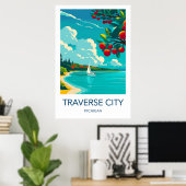 Traverse City Reiseplakat Poster (Heimbüro)