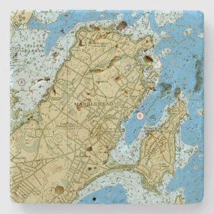 Travertin Stein Untersetzer Set 4