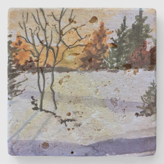 Travertin-Untersetzer Steinuntersetzer