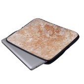 Travertine Stone Pattern Laptop-Sieb Laptopschutzhülle (Vorne Knopf)