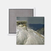 Travertinerterrassen, Yellowstone Nationalpark, Ca Magnet (Vorderseite/Rückseite)