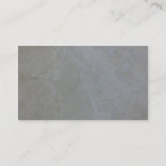 Travertinkalkstein Visitenkarte (Rückseite)