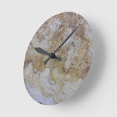 Travertinsteinaussehen Runde Wanduhr (Winkel)