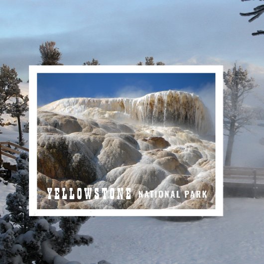 Travertinterrassen Mammoth Hot Springs Postkarte