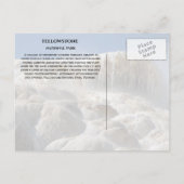 Travertinterrassen Mammoth Hot Springs Postkarte (Rückseite)