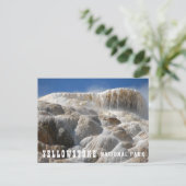 Travertinterrassen Mammoth Hot Springs Postkarte (Stehend Vorderseite)