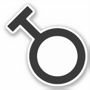 Travesti-Geschlechtssymbol Aufkleber