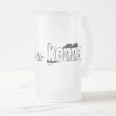travis (das Kind) Kennedy-Tasse Mattglas Bierglas (VorderseiteRechts)