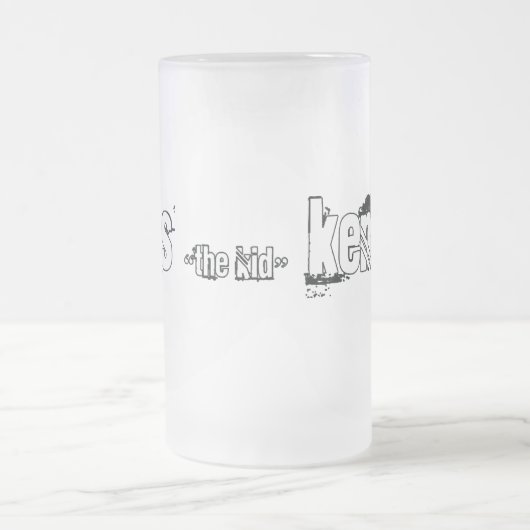 travis (das Kind) Kennedy-Tasse Mattglas Bierglas (Mittel)