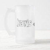 travis (das Kind) Kennedy-Tasse Mattglas Bierglas (Links)