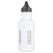 Travis Flasche mit periodischem Tabellenname Trinkflasche (Links)