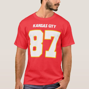 Travis Kelce Jersey FrontBack Print T-Shirt